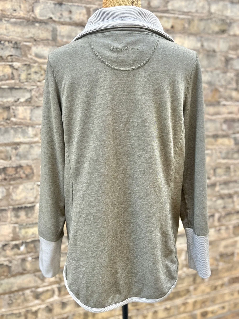 Tommy Bahama Sun Fade Flipside Reversible Full Zip Jacket Gray Size Large